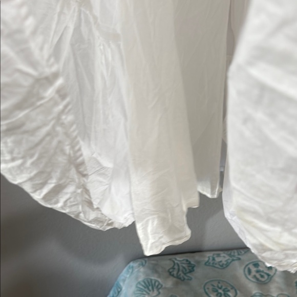 Peter Som collective White Midi Dress prairie cotton dress Sz 12 - Picture 8 of 16